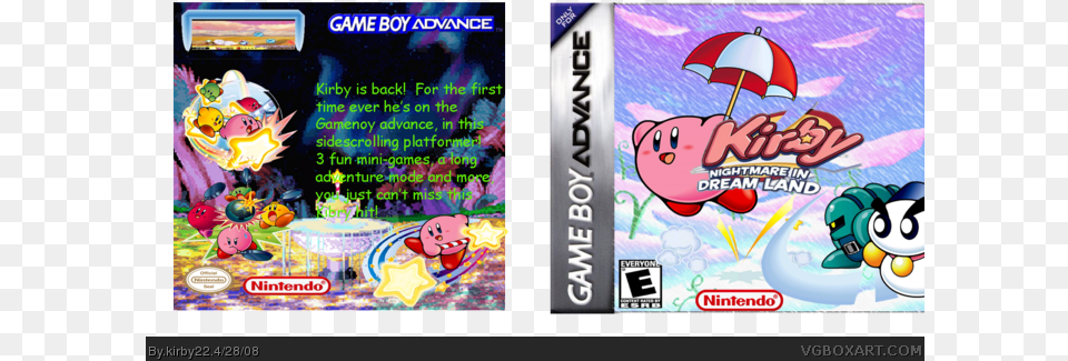 Download Roms Gba Gameboy Advance Kirby Gba, Book, Comics, Publication Png