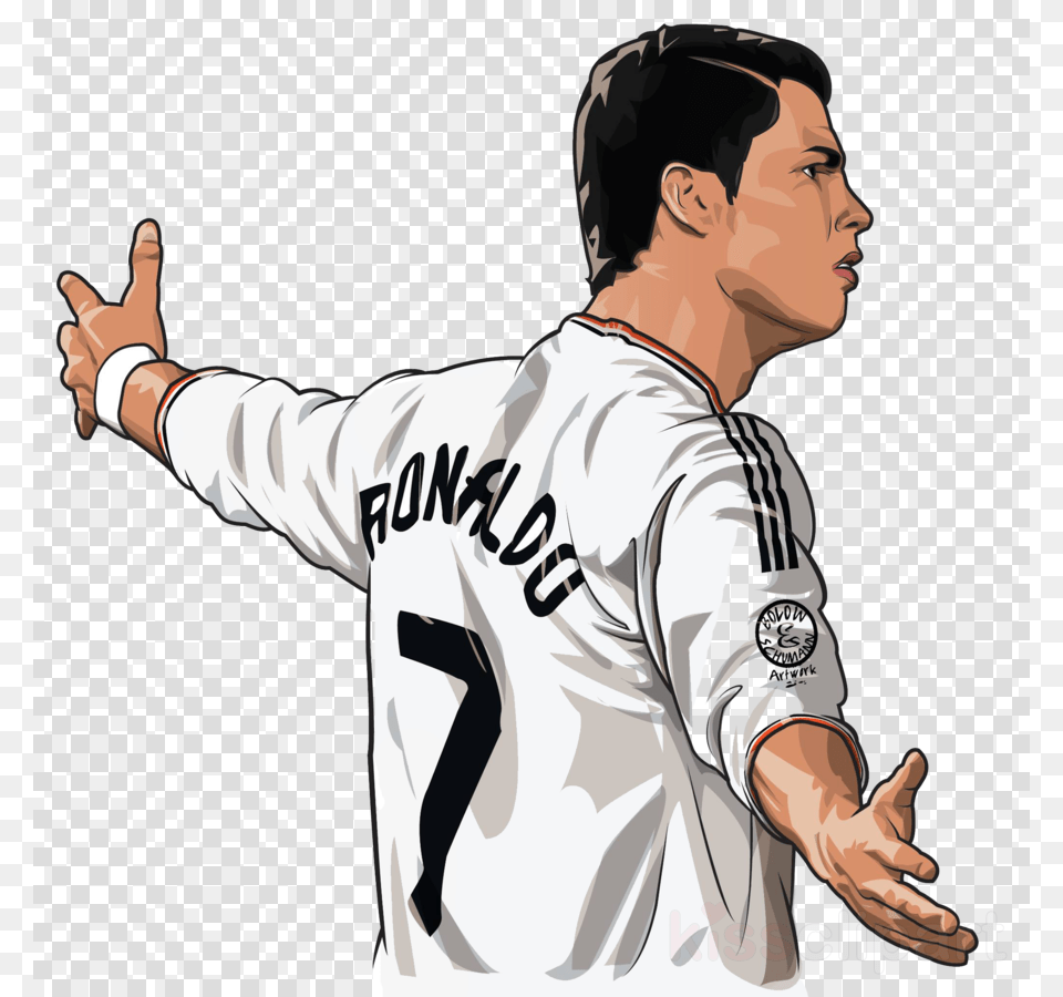Ronaldo Clipart Cristiano Ronaldo Portugal Cristiano Ronaldo Clipart, Long Sleeve, Sleeve, Clothing, Shirt Free Png Download