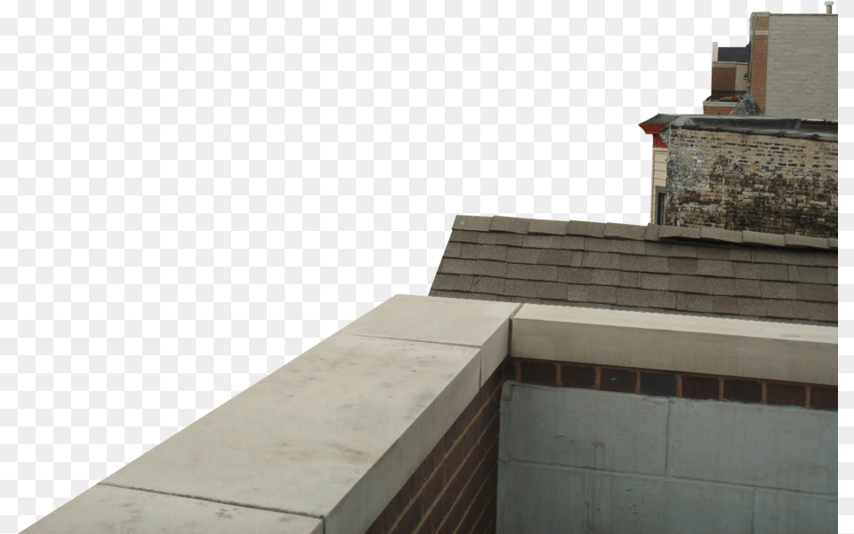 Download Rooftop Ledge Corner With Rooftop, Brick, City, Architecture, Building Png