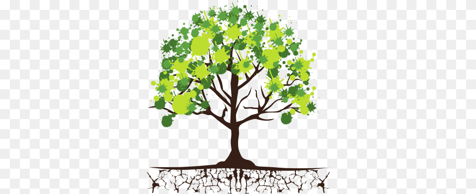 Download Roots Clipart Tree Icon Trees And Flowers Icon, Plant, Oak, Sycamore, Vegetation Png Image