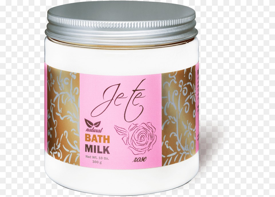 Download Rose Bath Milk Milk Bath Image With No Happy Birthday, Jar, Bottle, Lotion, Cup Free Png