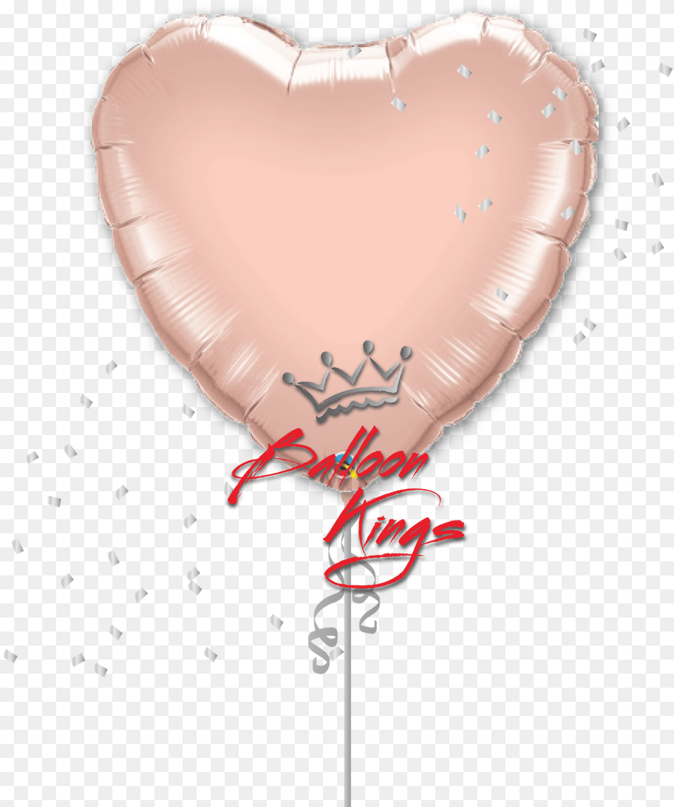 Download Rose Gold Heart Clip Balloon Free Transparent Png