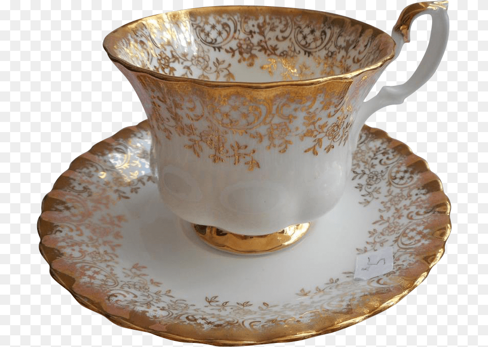 Royal Albert Gold Vintage Tea Cup Clipart Royal Albert Gold Vintage Tea Cup, Saucer Free Png Download