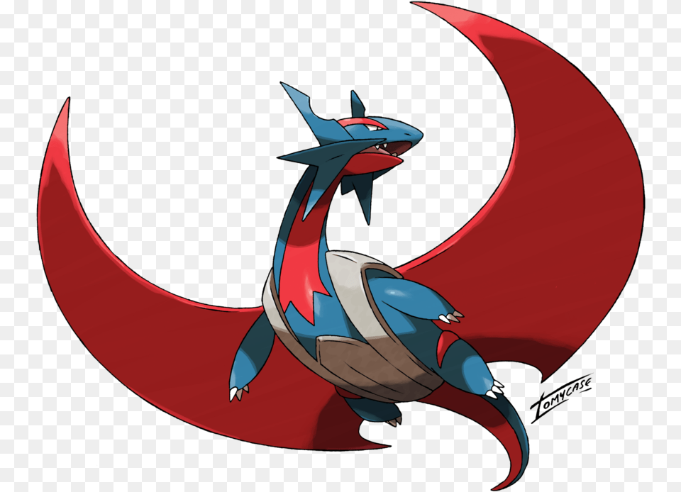 Download Rt For Mega Salamence Vs Fav Pokemon Salamence Mega Evolution, Animal, Fish, Sea Life, Shark Png Image