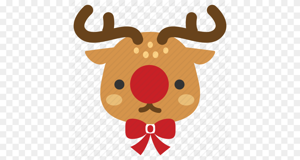 Rudolf Clipart Reindeer Rudolph Deer Nose Food, Animal, Applique, Mammal, Pattern Free Png Download