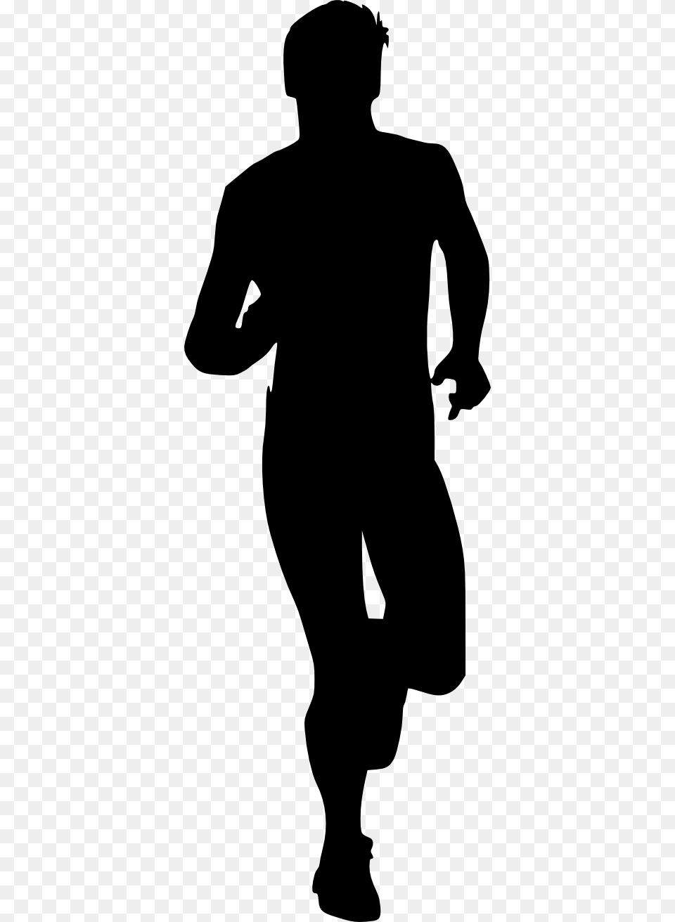 Download Running Man Silhouette, Adult, Male, Person, Stencil Png Image