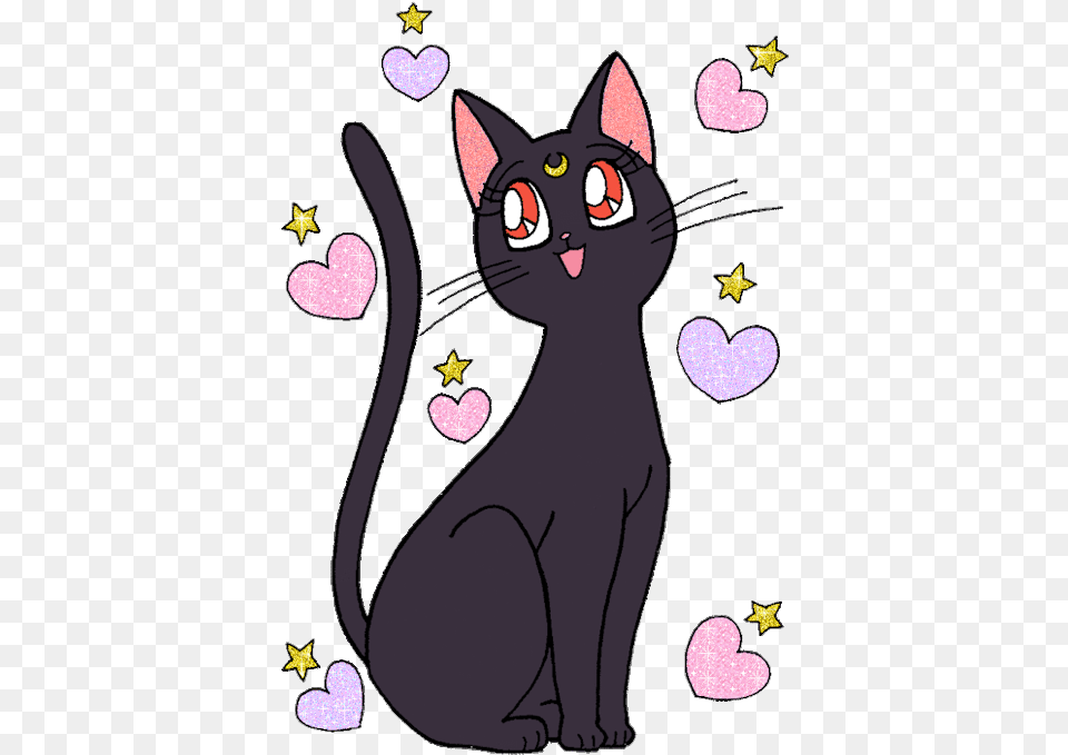 Download Sailor Chibi Moon Google Luna Sailor Moon, Animal, Cat, Mammal, Pet Free Transparent Png