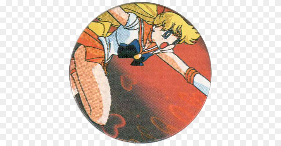 Download Sailor Moon Caps 208 Venus Sailor Venus Circle, Art, Painting, Face, Head Free Transparent Png