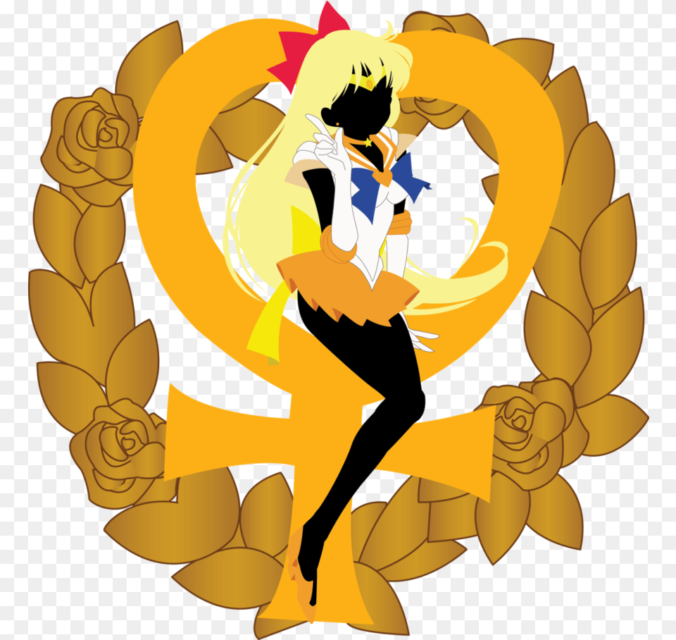 Download Sailormoon Anime Sailor Venus Simbolo Sailor Venus Simbolo, Logo, Person Free Png