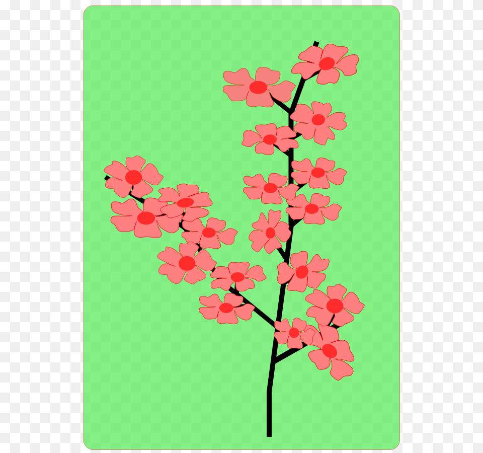 Download Sakura Flower Vector Clipart Cherry Blossom Clip Art, Plant, Pattern, Floral Design, Graphics Free Transparent Png