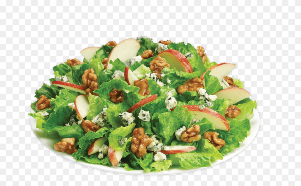 Download Salad With Apple And Bleu Cheese For Designing, Food, Food Presentation, Plate, Lettuce Png