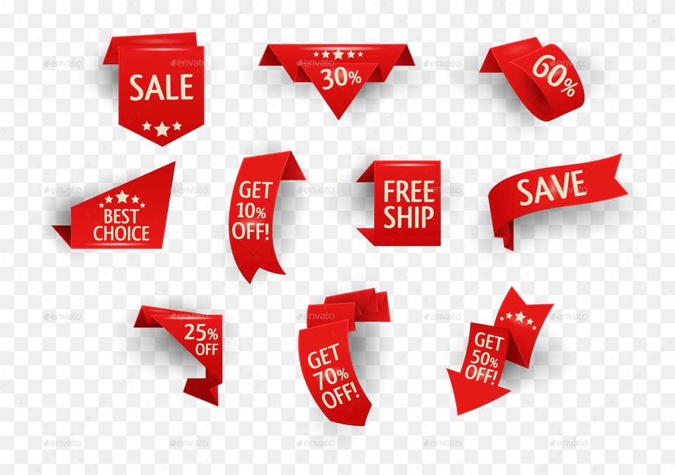 Download Sale Ribbon Clip Art Stock Sales Ribbon, Symbol, Text, Number Free Png