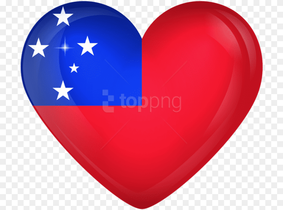 Download Samoa Large Heart Flag Clipart Chelsea Fc Iphone Xs, Balloon Png