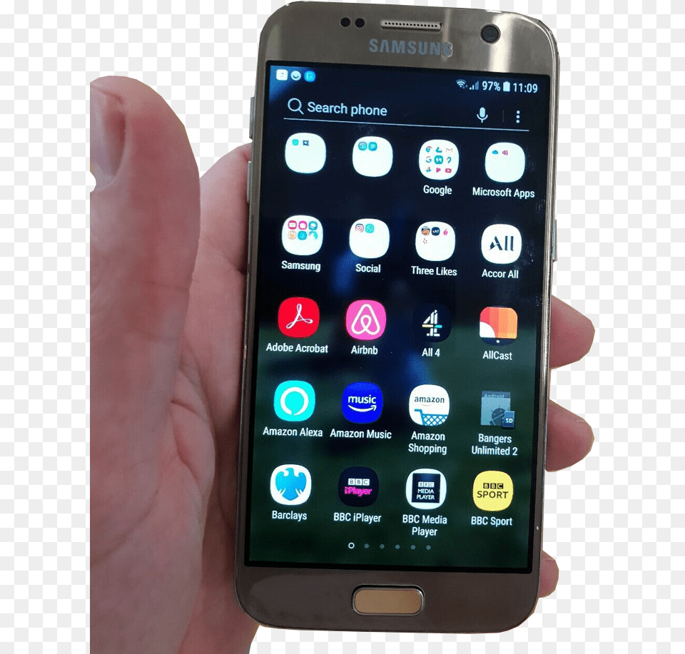 Download Samsung Galaxy Phone In Hand No Background Iphone, Electronics, Mobile Phone Png