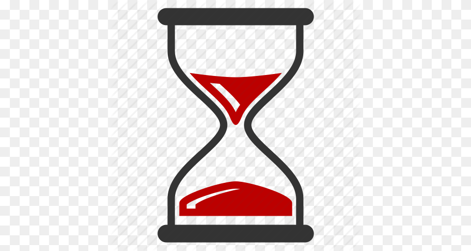 Download Sand Clock Red Clipart Hourglass Time Timer Clipart Png