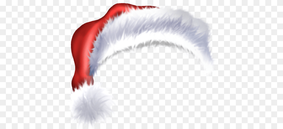 Download Santa Claus Cap With Fur Santa Hat Gif, Accessories, Animal, Bird, Feather Boa Free Transparent Png