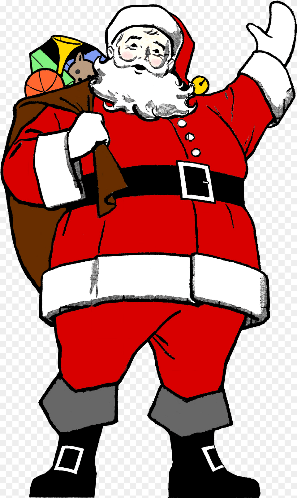 Download Santa Clipart Black And White Santa Claus Full Christmas Thatha Images Hd, Baby, Person, Face, Head Free Png