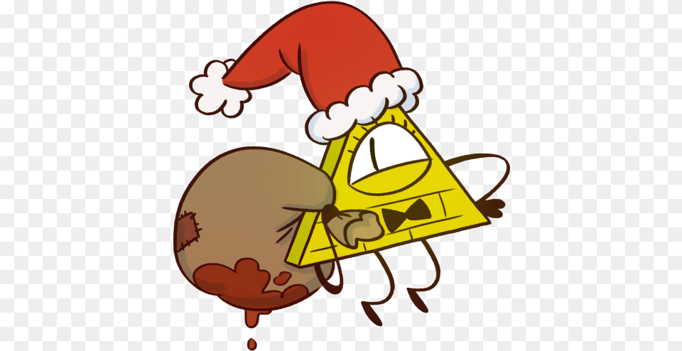 Santa Hat Clipart Outline Christmas Fashion Bill Cipher Dipper And Mabel, Cartoon Free Png Download