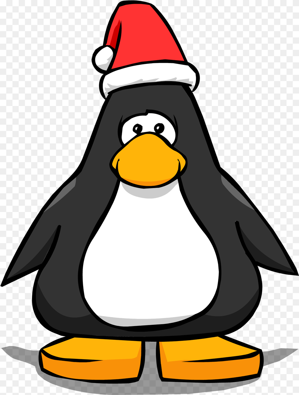 Download Santa Hat Player Card Penguin With Santa Hat Club Penguin Happy Birthday, Animal, Bird Png