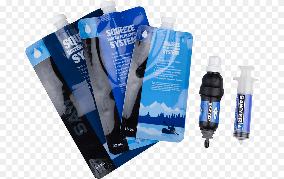 Download Sawyer Squeeze Water Filter Hd Uokplrs Sawyer Squeeze Water Filter, Bottle, Credit Card, Text Free Png