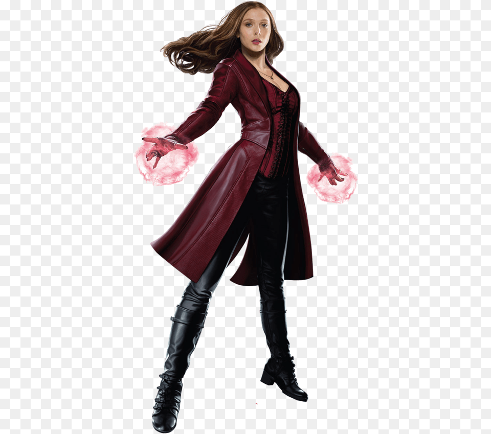 Scarlet Witch Pic Scarlet Witch Costume Endgame, Sleeve, Clothing, Coat, Person Free Png Download