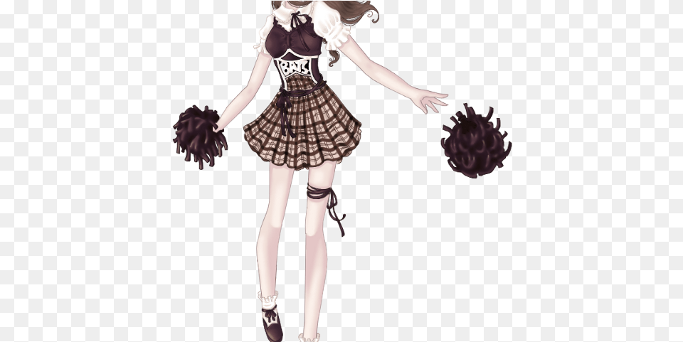 Download Sccheerleader Cheerleader Anime Animegirl Ghotic Anime Girl Cheer Leader, Clothing, Skirt, Child, Female Png