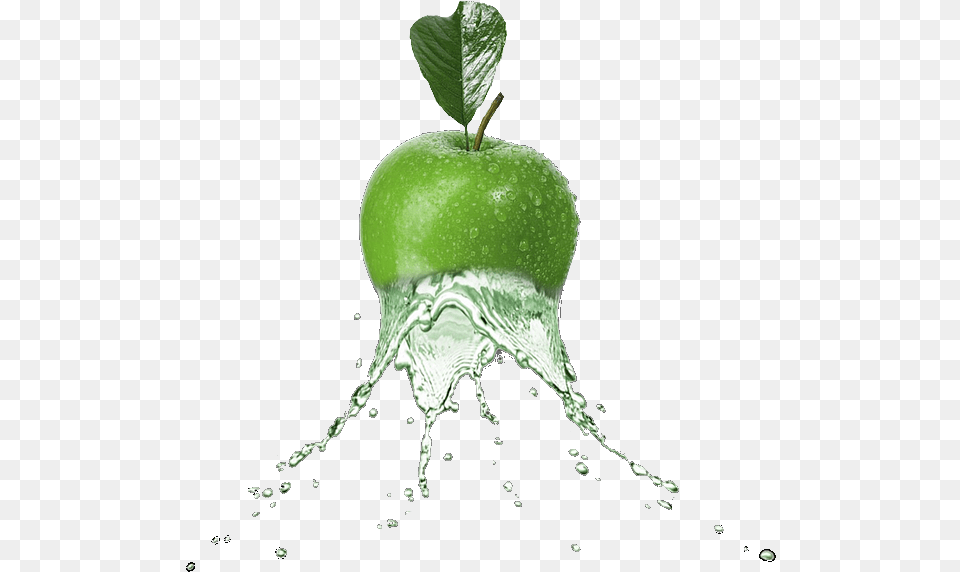 Scfruits Apple Greenapple Green Water Splash, Food, Fruit, Plant, Produce Free Png Download