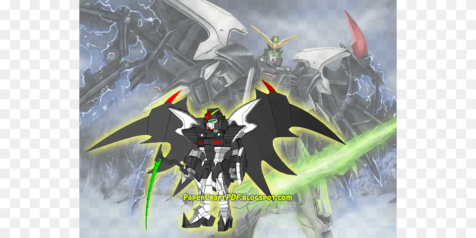 Download Sd Xxxg 01d2 Gundam Deathscythe Hell Papercraft Mobile Suit Gundam Wing, Person Png