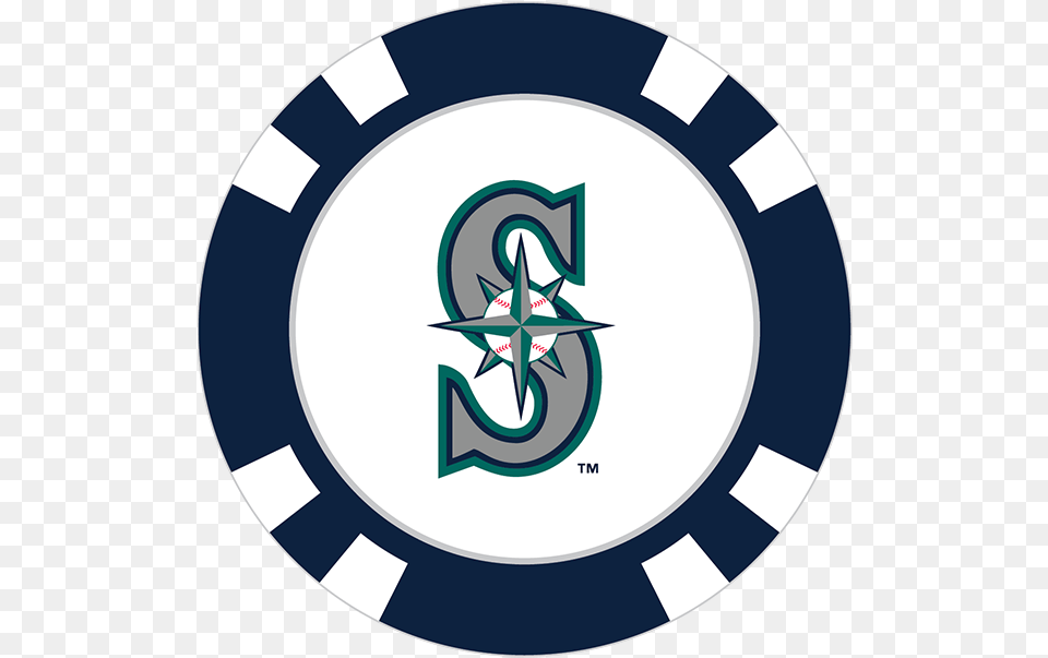 Seattle Mariners Arizona Cubs Logo Poker Chip, Symbol, Disk, Emblem Free Png Download