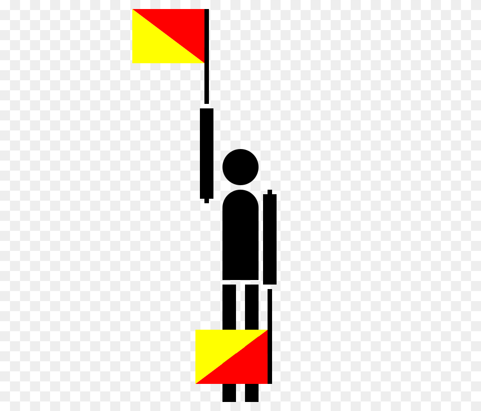 Semaphore Delta Clipart, Triangle Free Png Download