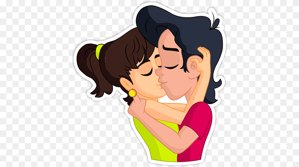 Download Send Sad Love Boy Sticker Full Size Hike Love Stickers, Baby, Person, Kissing, Romantic Free Transparent Png