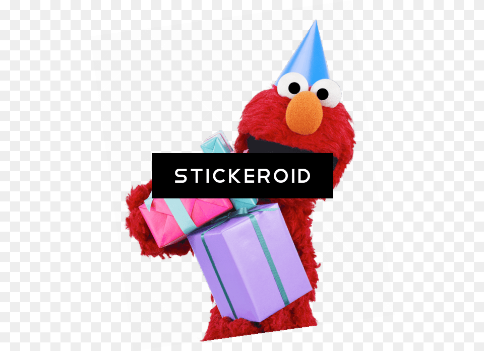 Download Sesame Street Elmo With Gifts Happy Birthday Elmo Sesame Street Elmo Birthday, Clothing, Hat, Nature, Outdoors Free Transparent Png