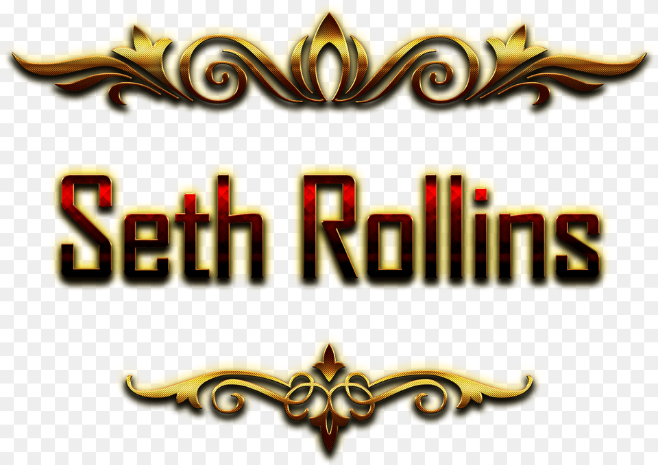 Download Seth Rollins Decorative Name Amit Name, Logo, Symbol, Emblem Free Png