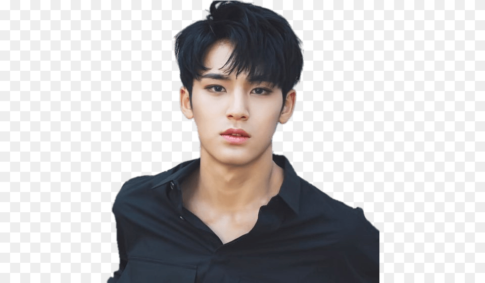 Download Seventeen Mingyu, Portrait, Black Hair, Face, Hair Png Image