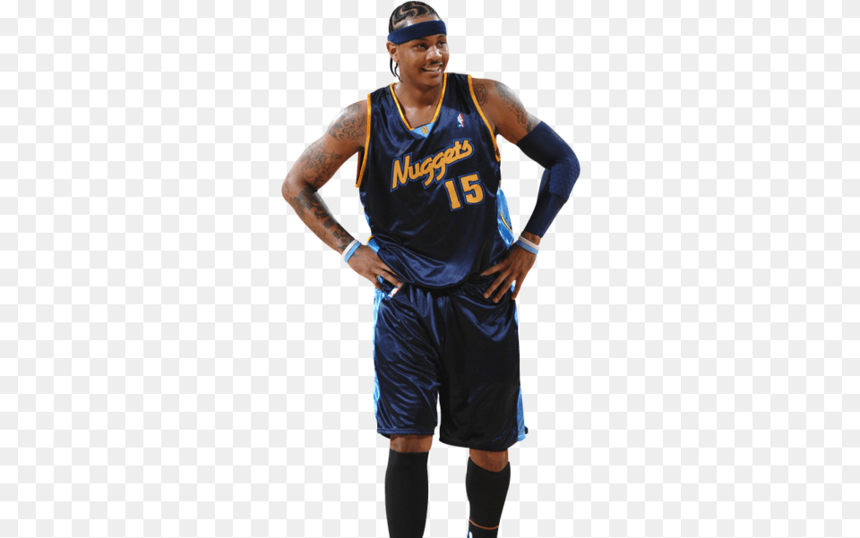 Download Share This Image Carmelo Anthony Full Size Carmelo Anthony, Clothing, Shorts, Tattoo, Skin Png