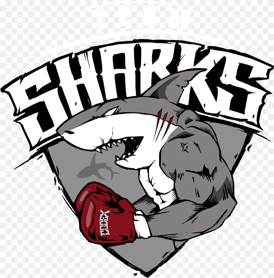 Download Sharks Boxing Logo Image Boxing Logo Download, Book, Comics, Publication, Baby Free Png