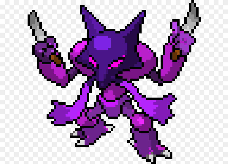 Download Shazam Pokemon Alakazam Pixel Art, Purple, Person Free Transparent Png