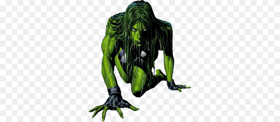 Download She Hulk And Clipart, Green, Person, Book, Comics Free Transparent Png
