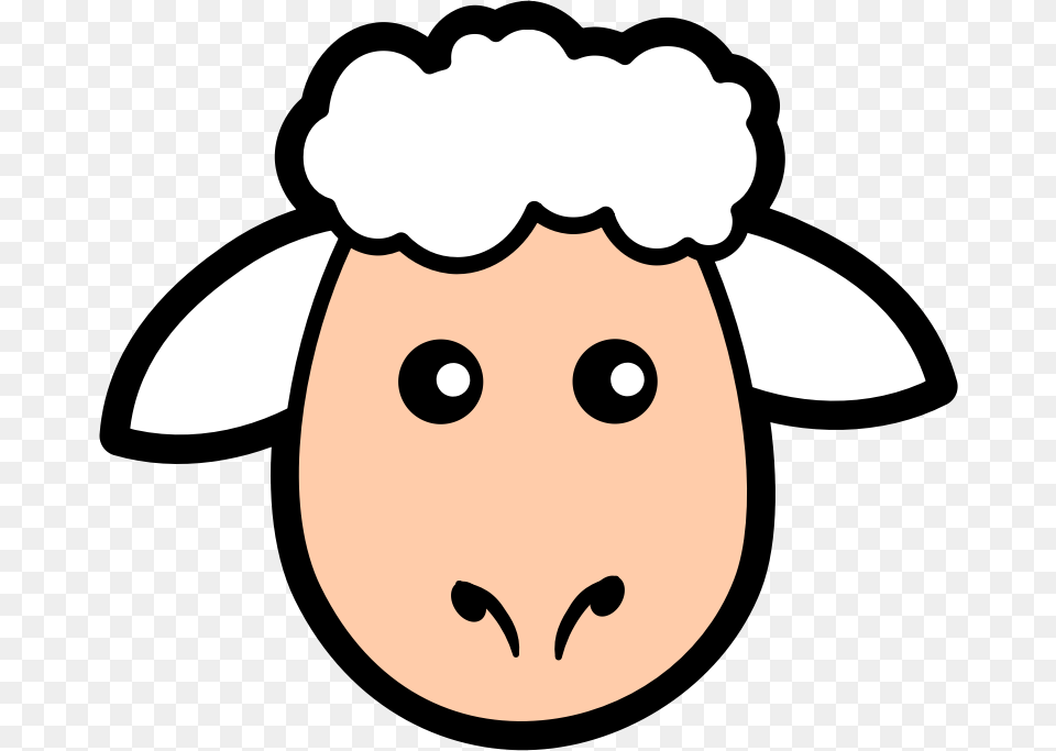 Download Sheep Clip Art Clipart Of Cute Sheep Fluffy Hand, Nature, Outdoors, Snow, Snowman Free Transparent Png