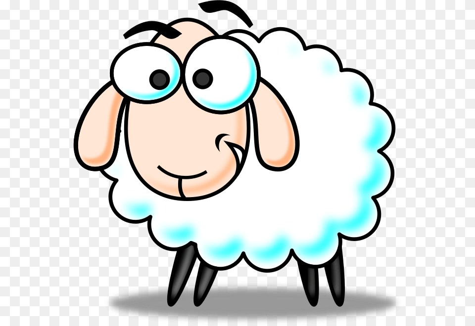 Sheep Clip Art Clipart Of Cute Sheep Fluffy Hand, Livestock, Animal, Mammal, Bear Free Png Download