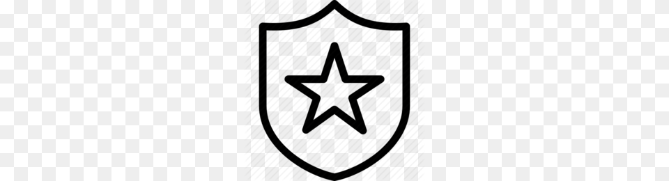 Download Shield With Star Icon Clipart Computer Icons Clip Art, Armor, Symbol, Smoke Pipe Png Image