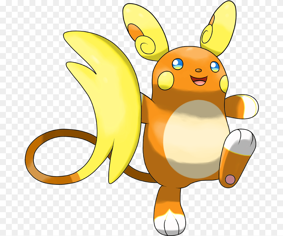 Download Shiny Alolan Raichu Pokdex Alolan Raichu, Banana, Food, Fruit, Plant Png