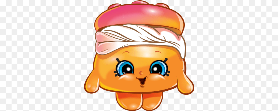 Download Shopkins Shopkins Season 8 Cartoon Image With Orange Shopkin, Clothing, Hardhat, Helmet Png