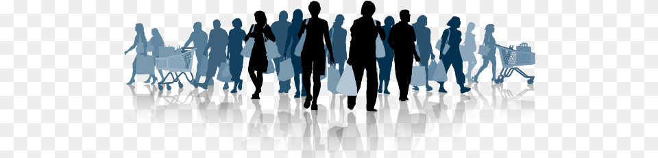Download Shoppers Groups Of People Shadow, Person, Walking, Bag, City Free Png