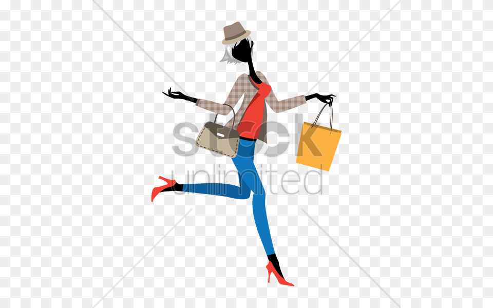 Download Shopping Bag Clipart Shopping Bags Trolleys Clip Art, Adult, Female, Person, Woman Free Transparent Png