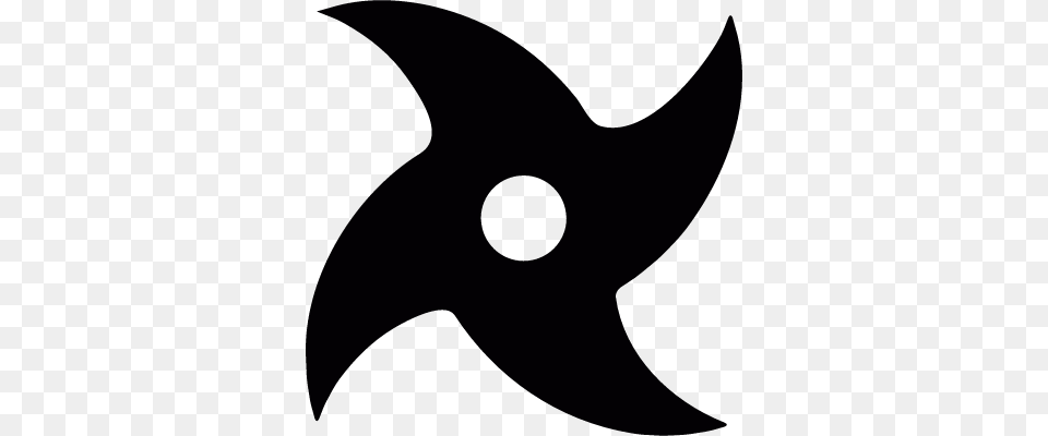 Download Shuriken Logo Clipart Shuriken Ninja Font Line Wing, Astronomy, Moon, Nature, Night Png Image