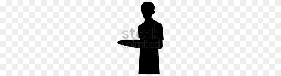 Download Silhouette Man Holding Plate Clipart Silhouette Man, Lighting Free Transparent Png