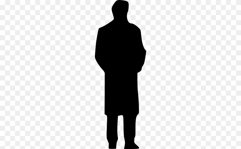 Download Silhouette Man In A Coat Clipart, Adult, Male, Person, Clothing Png