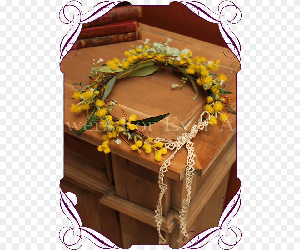 Download Silk Australian Native Wattle And Berry Flower Snapchat Crown, Flower Arrangement, Flower Bouquet, Plant Png