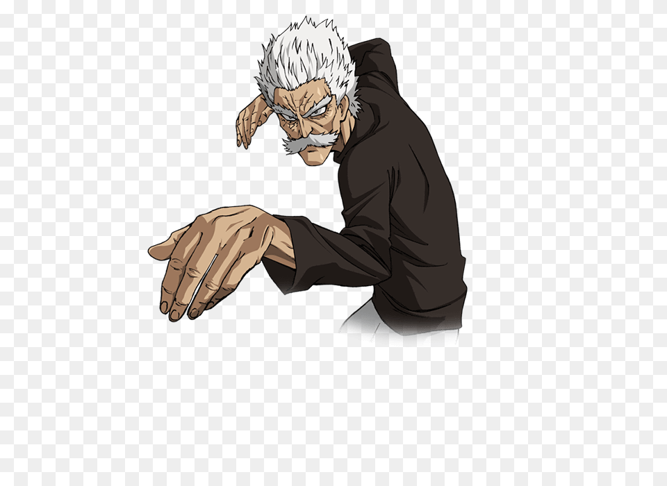 Download Silver Fang Anime Artwork Bang One Punch Man One Punch Man Characters Bang, Adult, Male, Person, Face Png Image